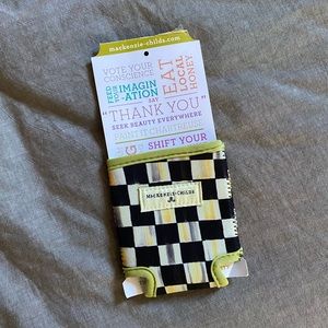 MacKenzie-Childs Courtly Check Neoprene Koozie